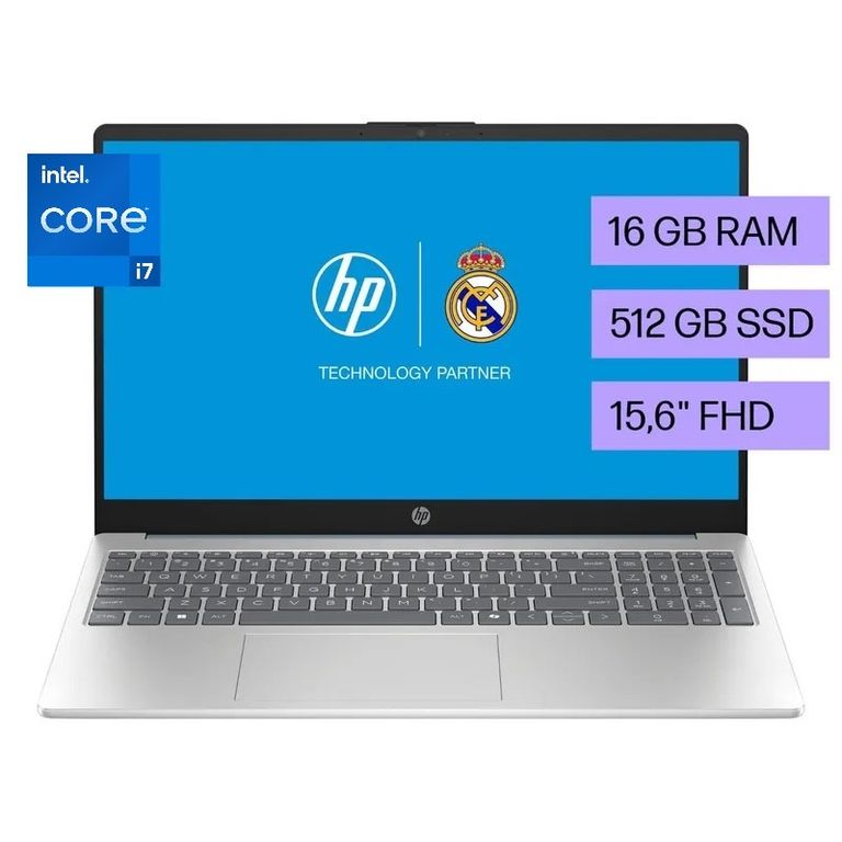 Laptop HP 15-FD0271LA Core i7 13va Gen, 16GB RAM, 512GB SSD, 15.6″ FHD, Windows 11